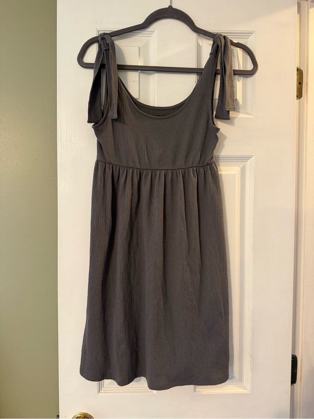 wild fable Charcoal Tie-Shoulder Mini Dress